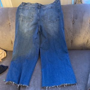 Women's size 14 Wide Leg High rise jeans from Time and Tru